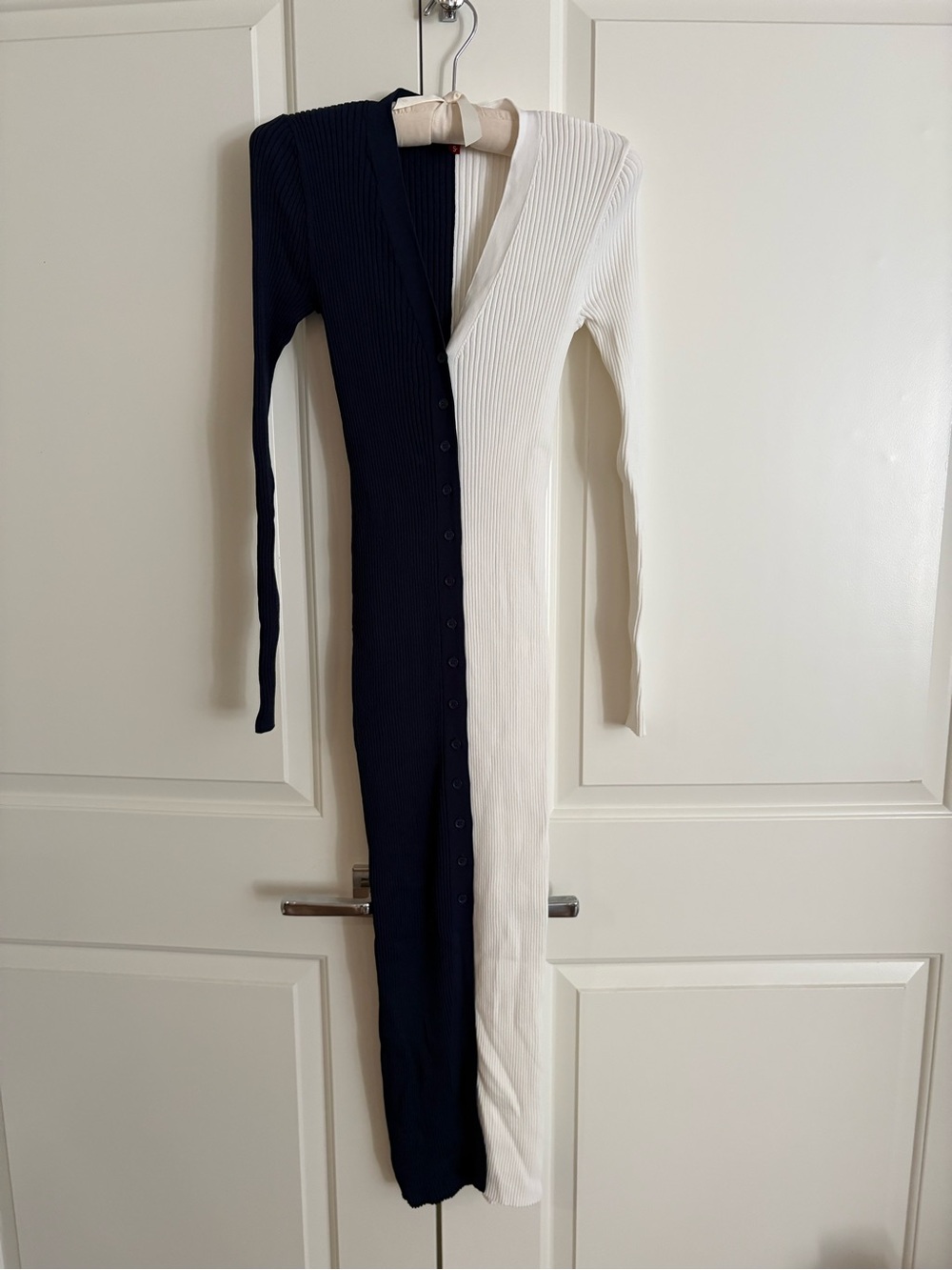 Staud ribbed midi dress